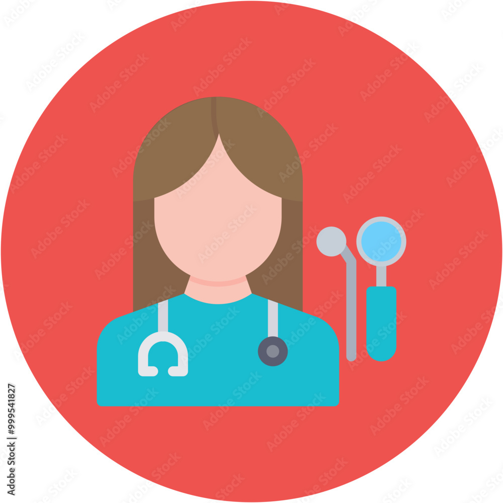 Dentist Nurse icon vector image. Can be used for Nursing. Dentist Nurse icon vector image. Can be used for Nursing.