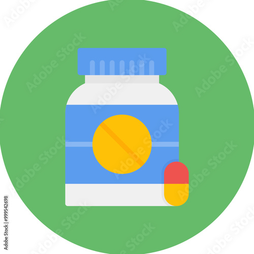 Antidepressants icon vector image. Can be used for Addiction.