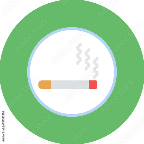 Smoking icon vector image. Can be used for Addiction.