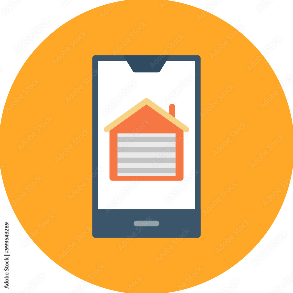 Garage Opener App icon vector image. Can be used for Cyberpunk. Garage Opener App icon vector image. Can be used for Cyberpunk.