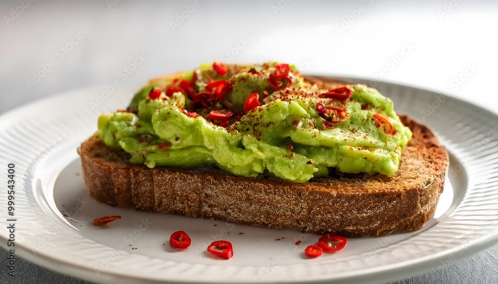 Smashed Avocado on Rye Bread Smashed Avocado on Rye Bread