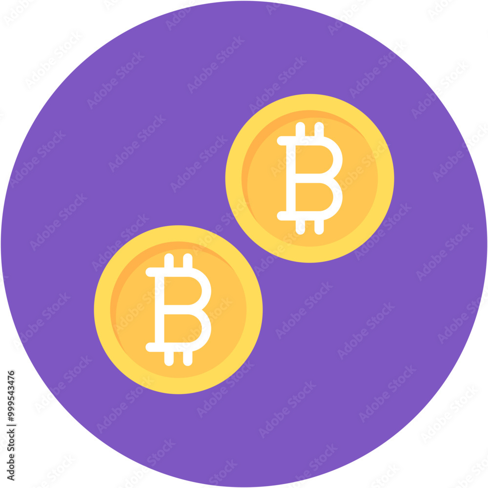 Fototapeta premium Cryptocurrency icon vector image. Can be used for Coworking Space.