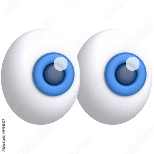 blue eye icon see 3d