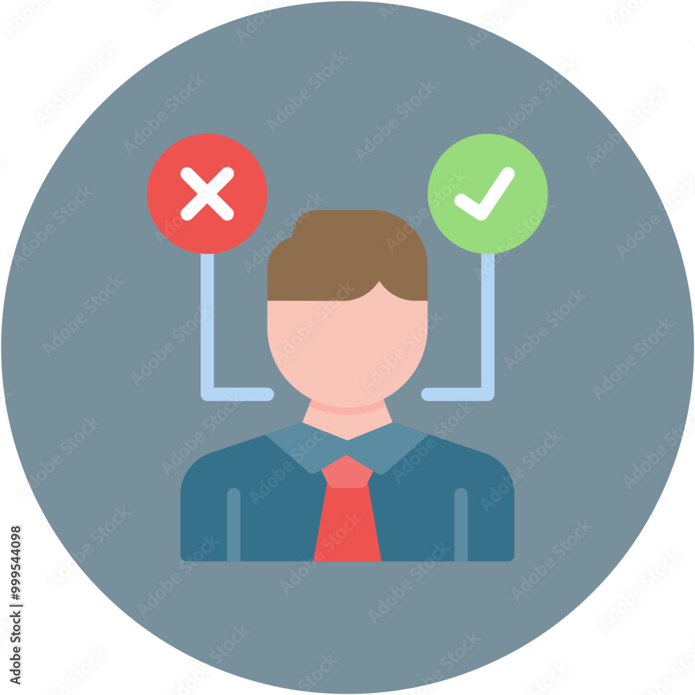 Decision Making icon vector image. Can be used for Compliance And Regulation. Decision Making icon vector image. Can be used for Compliance And Regulation.