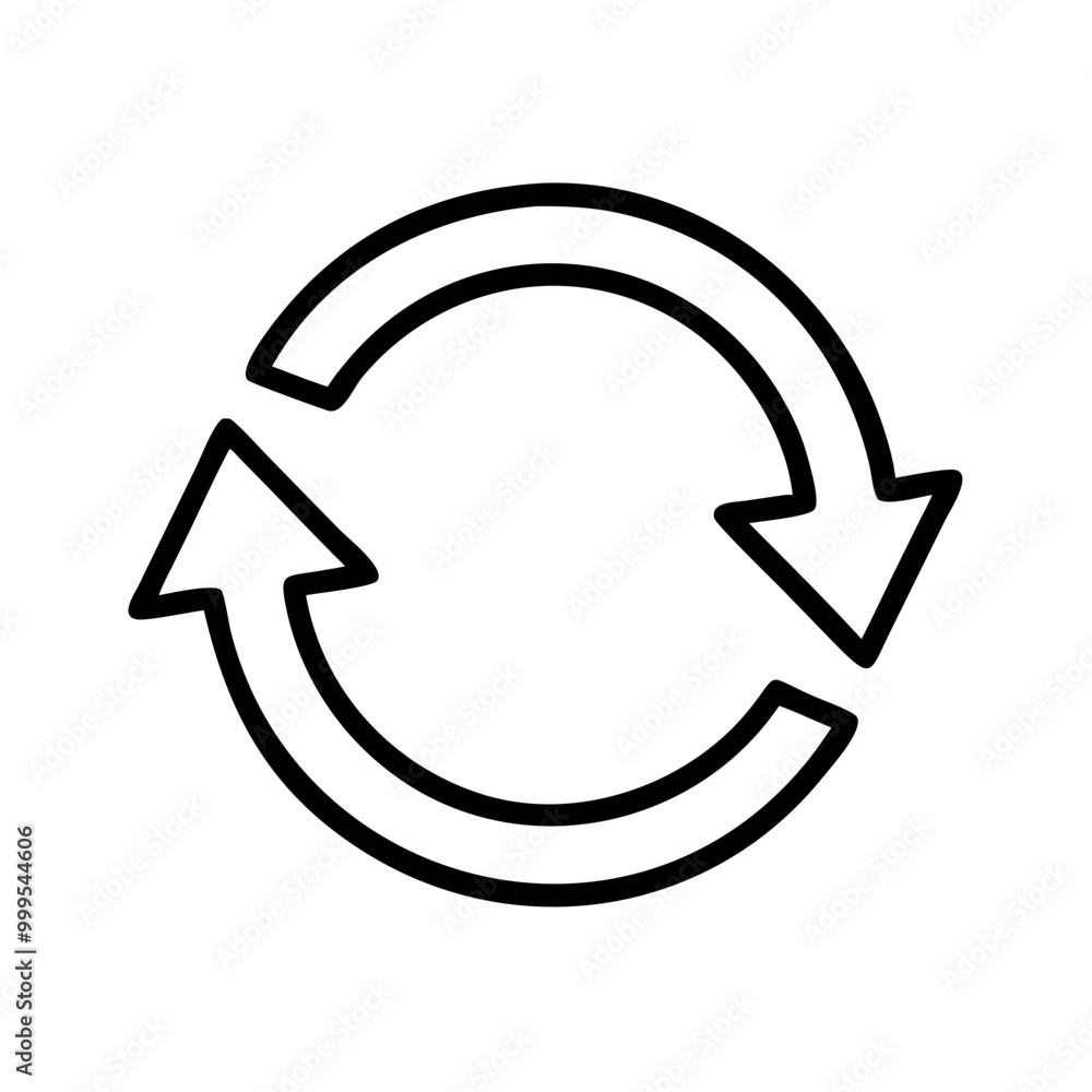 Refresh arrow icon in circular shape on white background for renewal and update concepts
Refresh arrow icon in circular shape on white background for renewal and update concepts
