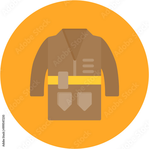 Detective Coat icon vector image. Can be used for Crime Investigation.