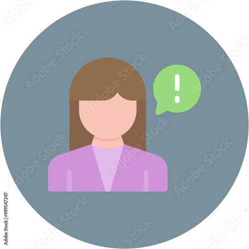 Female Informant icon vector image. Can be used for Crime Investigation.