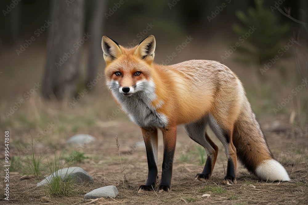 Isolated Fox in Nature - Wildlife and Wilderness Clip Art Isolated Fox in Nature - Wildlife and Wilderness Clip Art
