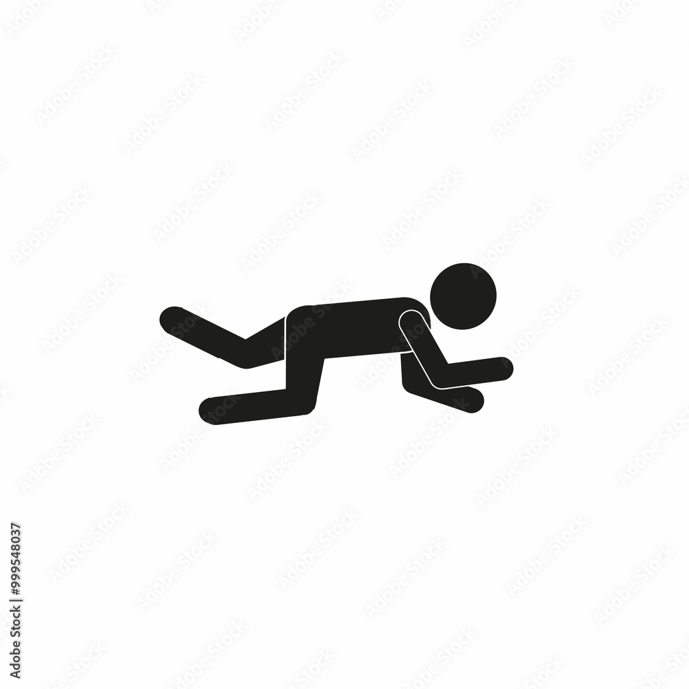 stick man crawling, pictogram of a human figure, crawling man stick man crawling, pictogram of a human figure, crawling man