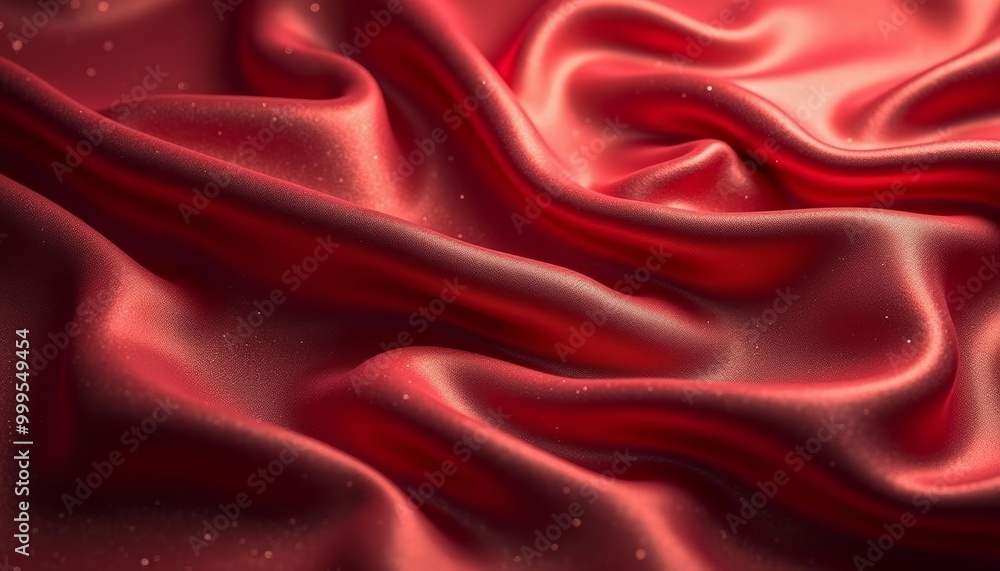 Obraz premium Vibrant Red Fiber Optic Cable