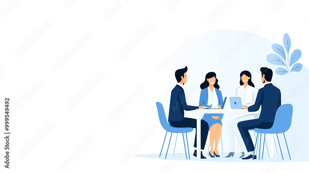 Business meeting with diverse people discussing ideas. Business meeting with diverse people discussing ideas.