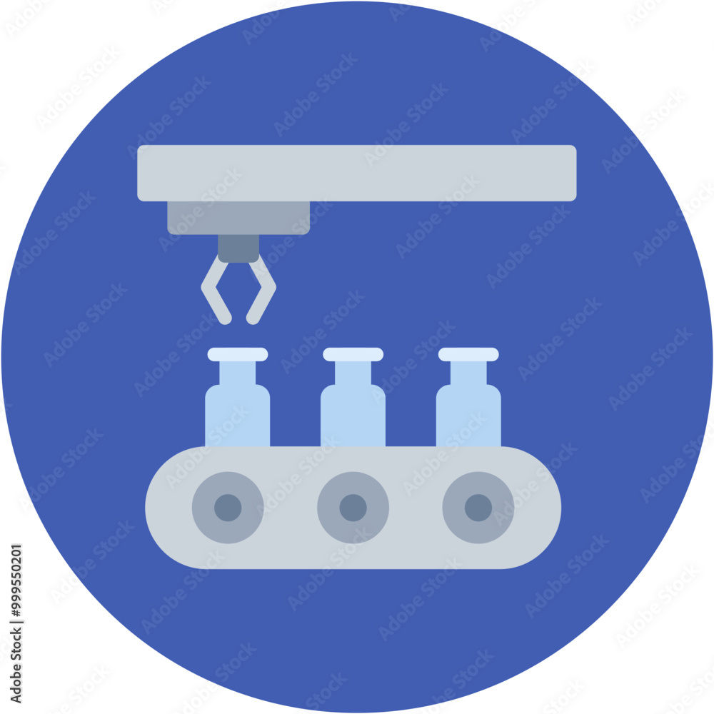 Assembly Machine icon vector image. Can be used for Robotics. Assembly Machine icon vector image. Can be used for Robotics.
