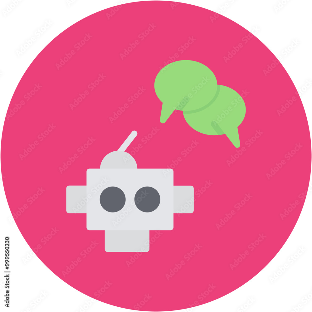 Chatbot icon vector image. Can be used for Robotics. Chatbot icon vector image. Can be used for Robotics.