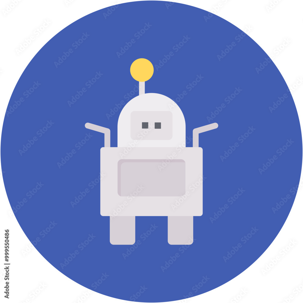 Mobile Robot icon vector image. Can be used for Robotics. Mobile Robot icon vector image. Can be used for Robotics.