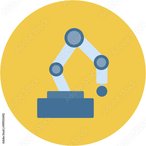 Cobot icon vector image. Can be used for Robotics.