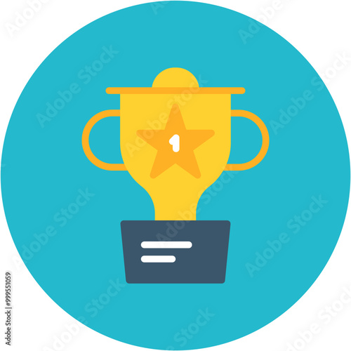 First Prize icon vector image. Can be used for Award Events.