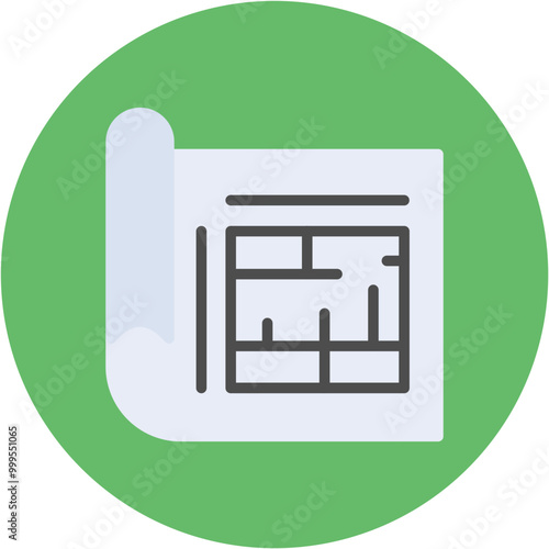 Floor Plan icon vector image. Can be used for Award Events.
