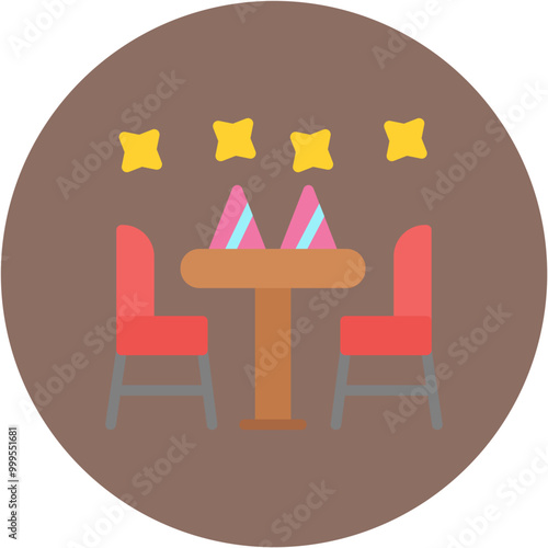 Party icon vector image. Can be used for Award Events.