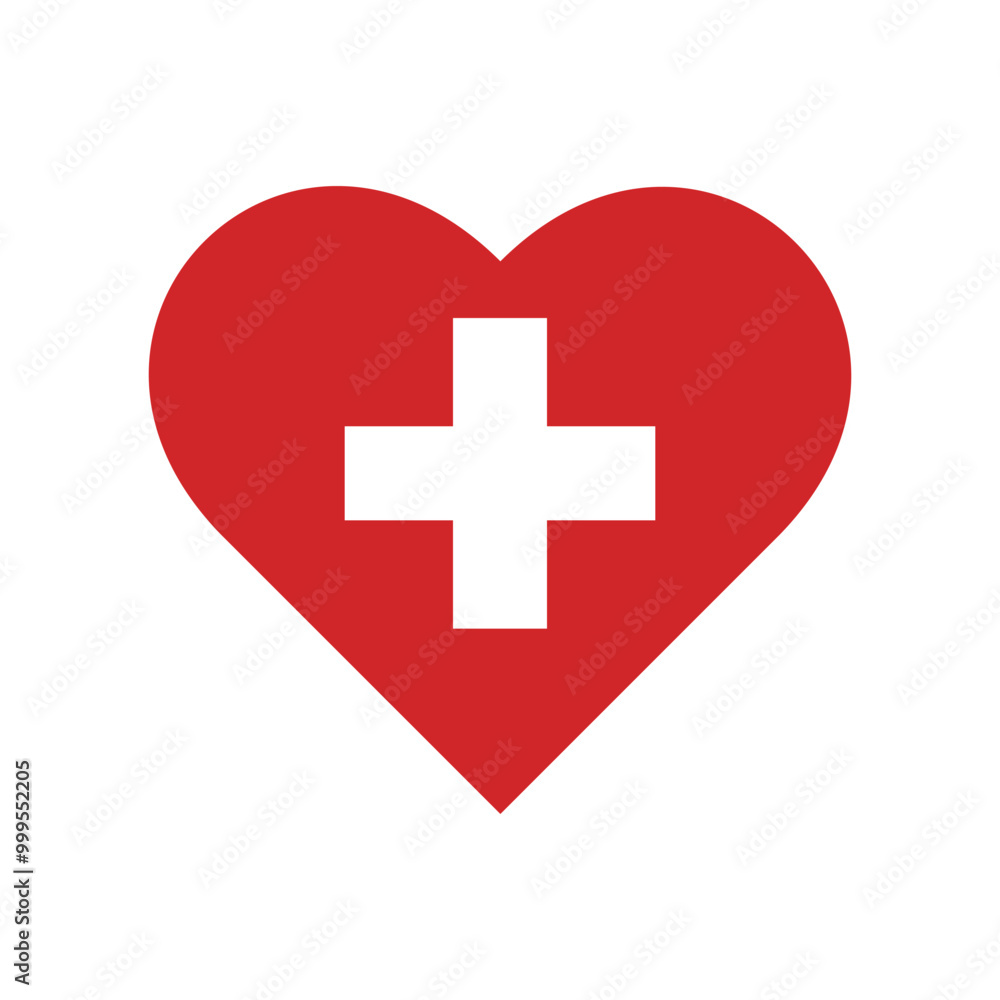 Obraz premium Switzerland national flag love shape icon isolated on white. Vector illustration.