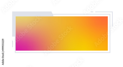 Futuristic element vector illustration. Colorful lower third video overlay.
