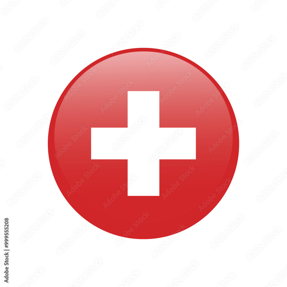 Switzerland national flag icon isolated on white. Vector illustration. Switzerland national flag icon isolated on white. Vector illustration.
