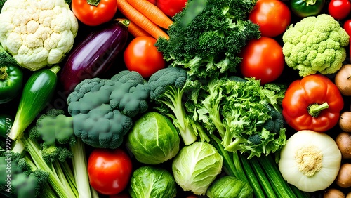 fresh vegetables on the table