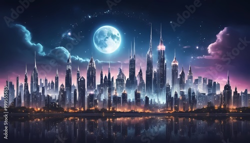 night city skyline