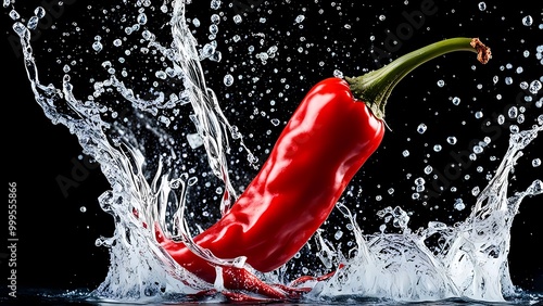 red hot chili peppers in water