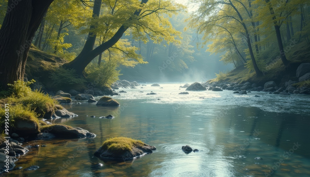 Tranquil forest stream perfect for a peaceful escape Tranquil forest stream perfect for a peaceful escape