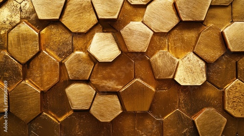 Golden Hexagon Pattern