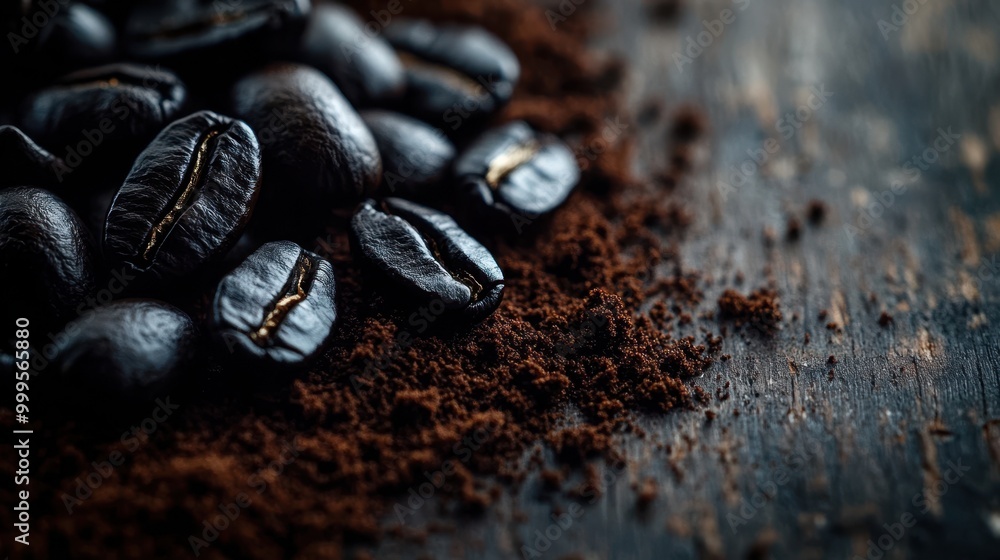 Obraz premium The Coffee Beans and Ground