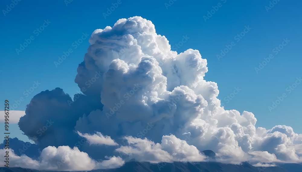 Naklejka premium blue sky with clouds