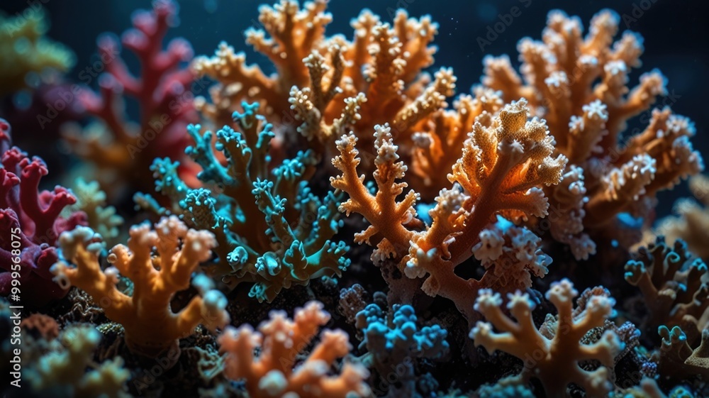 Close-up coral reef on the ocean Close-up coral reef on the ocean