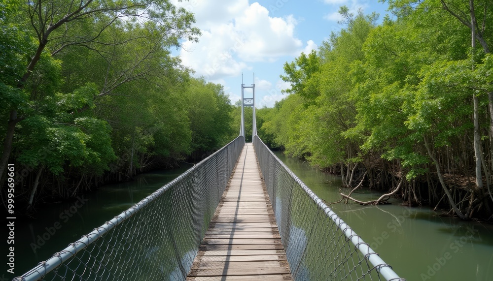 Obraz premium Exploring the serene forest path