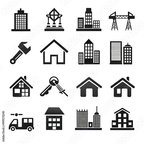 house icons set