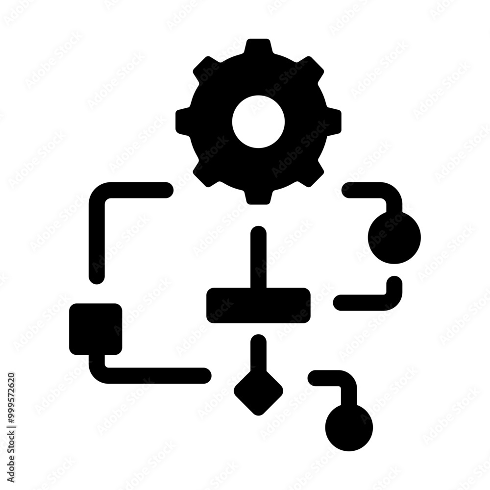 A filled style icon of the algorithm A filled style icon of the algorithm