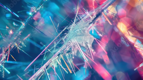 High Magnification of Chrysotile Asbestos Fibers