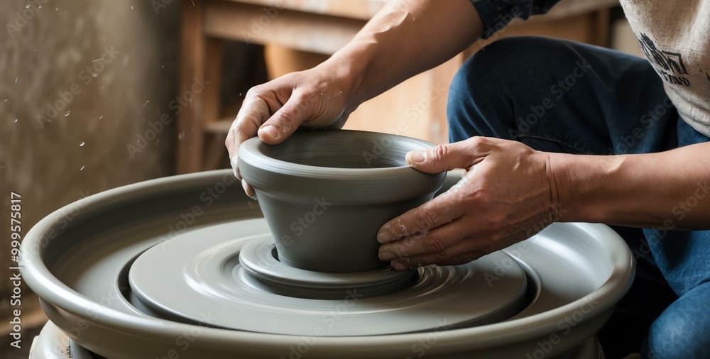 potter at the wheel hands shaping clay background, ideas for travel magazine images potter at the wheel hands shaping clay background, ideas for travel magazine images