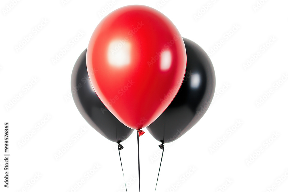 Bright red and black balloons create a festive atmosphere, perfect for celebrations and gatherings. Bright red and black balloons create a festive atmosphere, perfect for celebrations and gatherings.