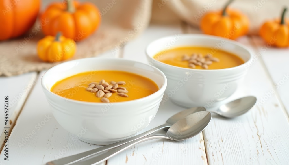Autumn warmth in a bowla cozy pumpkin soup moment Autumn warmth in a bowla cozy pumpkin soup moment