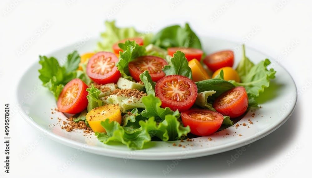 Fresh and vibrant salad ready to be enjoyed Fresh and vibrant salad ready to be enjoyed