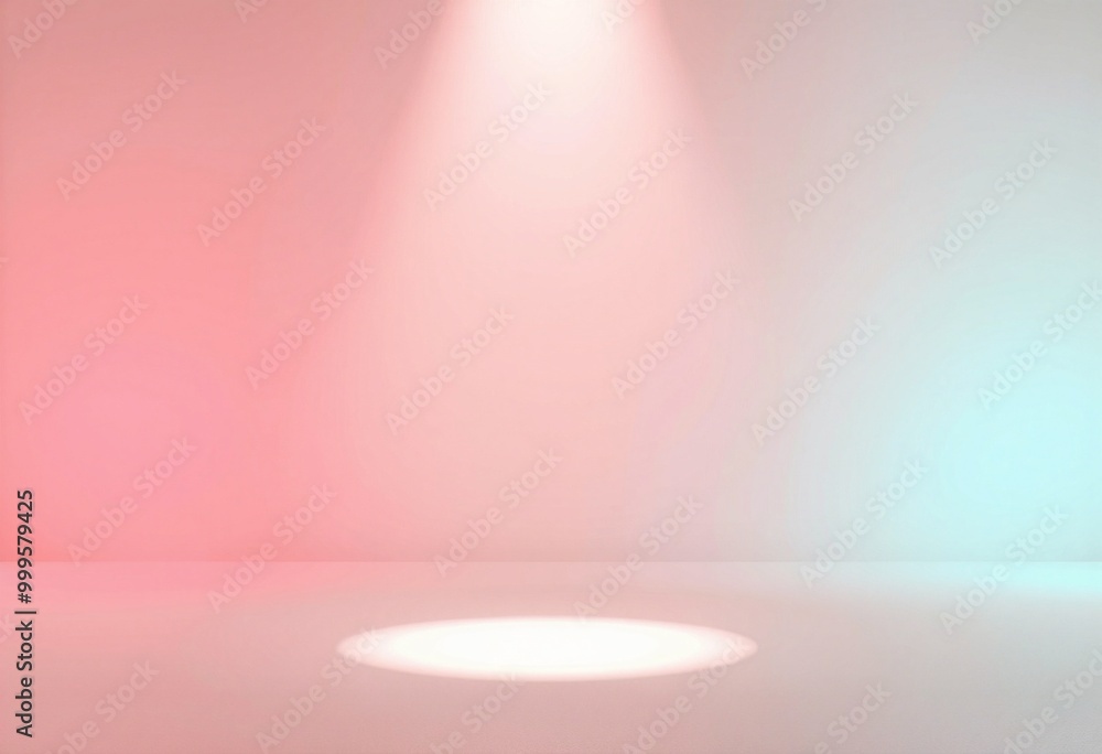 Simple, clean, and minimalist pink and blue studio background with a spotlight effect. Simple, clean, and minimalist pink and blue studio background with a spotlight effect.