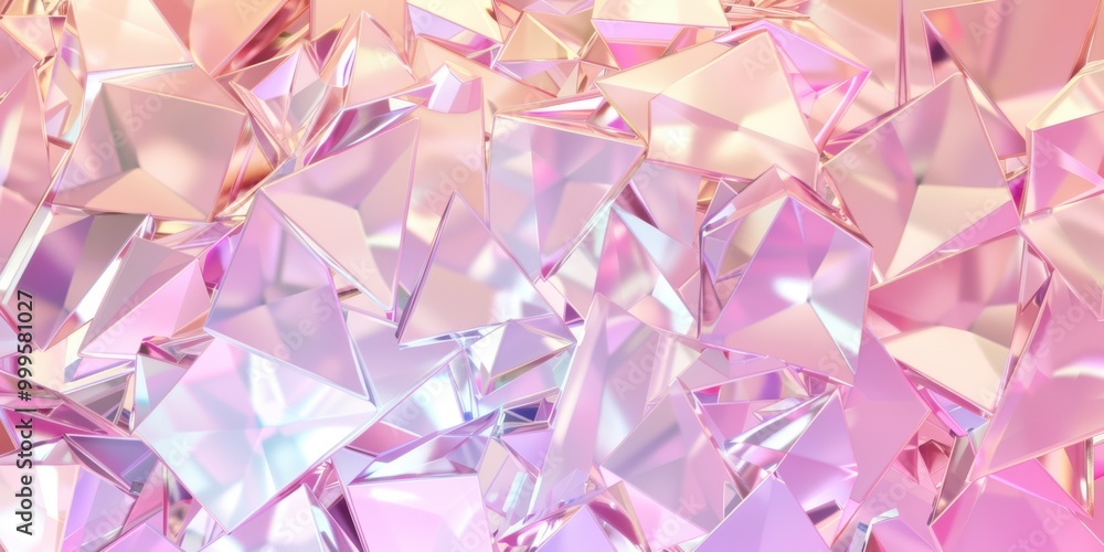 Soft pastel glass crystals background in pink and lavender hues, creating a delicate and elegant design, ideal for modern, artistic, and minimalistic visual themes Soft pastel glass crystals background in pink and lavender hues, creating a delicate and elegant design, ideal for modern, artistic, and minimalistic visual themes