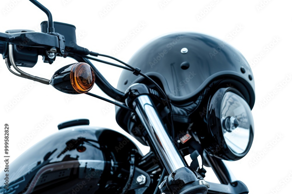 Close-up of a motorcycle helmet and its details Close-up of a motorcycle helmet and its details
