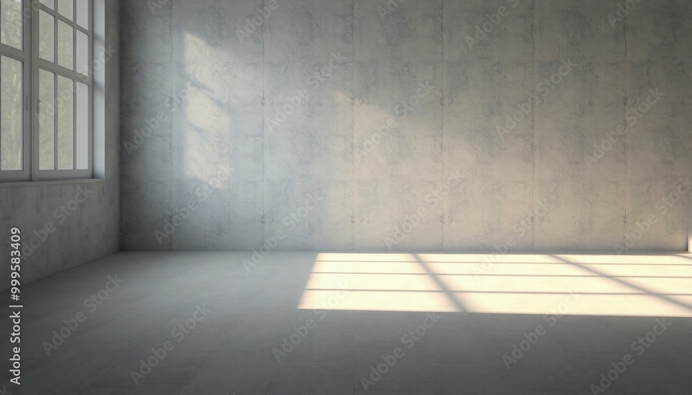 Empty room with a window and sunlight shining through. Empty room with a window and sunlight shining through.