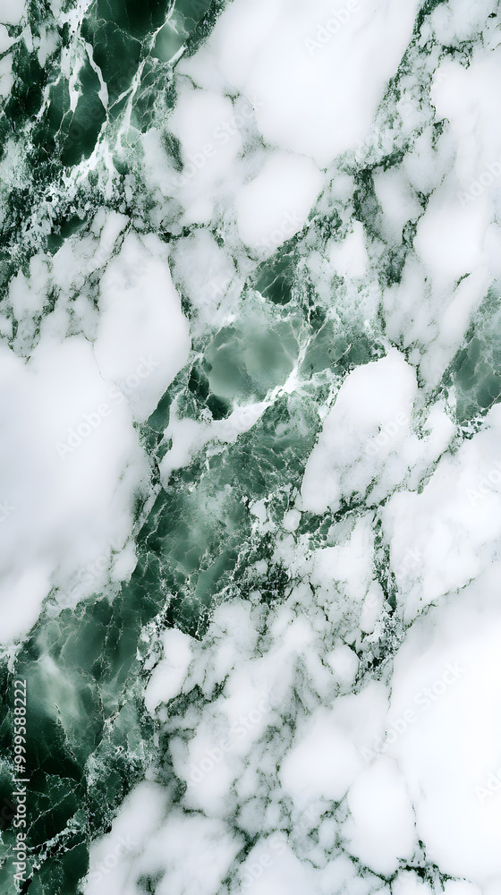 Fototapeta premium Green white marble background wall surface pattern. abstract stone texture out of natural granit