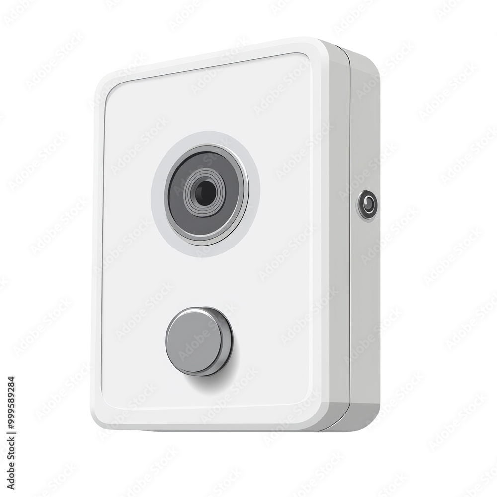 Security Alarm Device on White Background Transparent Background Security Alarm Device on White Background Transparent Background