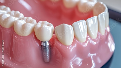 Dental implant treatment in dentistry and jaw surgery. Full arch prosthesis on dental implants. Full jaw dental prosthesis supported by intraosseous implants in completely edentulous jaws.