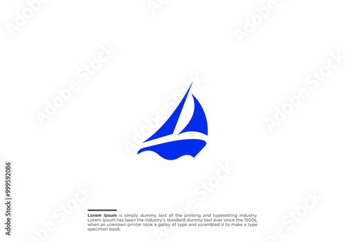 Yacht speed boat logo vector. Yacht logo design vector template. Illustration vector graphic of ship and boat concept logo design template