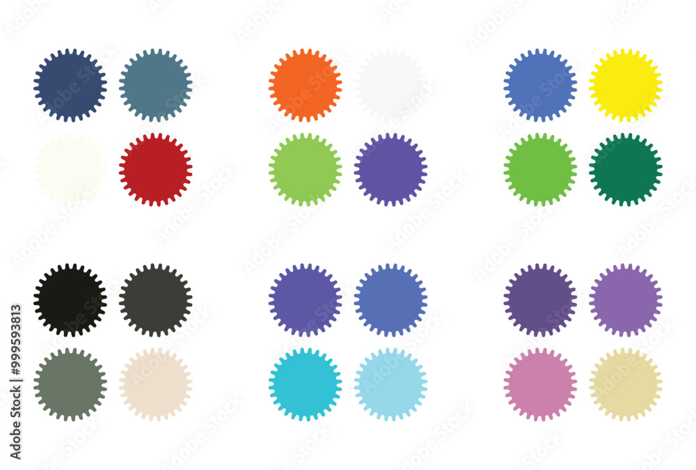 Fototapeta premium Abstract color palette Color swatches